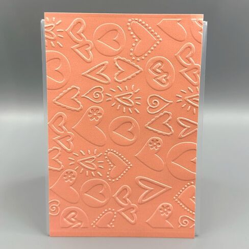 3D Plastic Embossing Folder TemplateValentine's Day Cute Heart Shape Texture A6 Size for Card Making DIY Scrapbooking Paper Crafting Handmade Crafts Scrapbooking Arts Supplies Scrapbook Decor in Kuwait