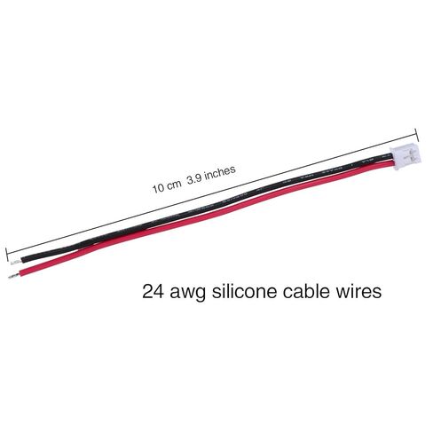 GTIWUNG 20 Sets Mini Micro Jst 2.0 Ph 2-Pin موصل التوصيل ذكر مع كابل 80 مم وموصل سالب in Kuwait