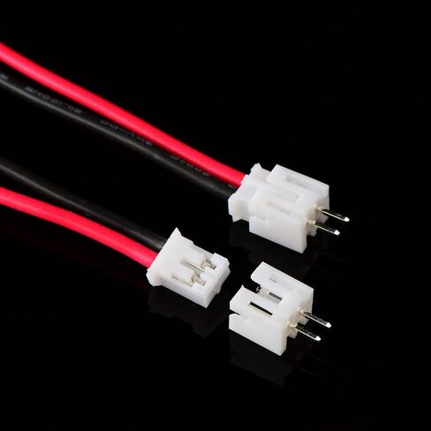 GTIWUNG 20 Sets Mini Micro Jst 2.0 Ph 2-Pin موصل التوصيل ذكر مع كابل 80 مم وموصل سالب in Kuwait