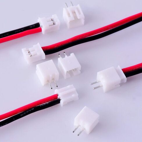 GTIWUNG 20 Sets Mini Micro Jst 2.0 Ph 2-Pin موصل التوصيل ذكر مع كابل 80 مم وموصل سالب in Kuwait