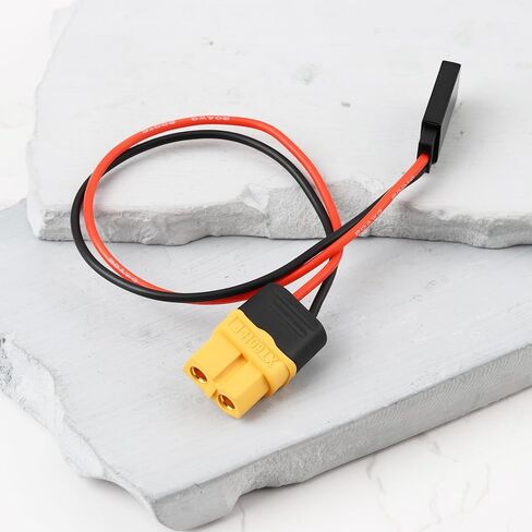 SING F LTD 2 قطعة مقبس XT60 إلى كابل شحن Futaba 20 سنتيمتر 20AWG لبطارية طراز الطائرة بدون طيار RC in Kuwait