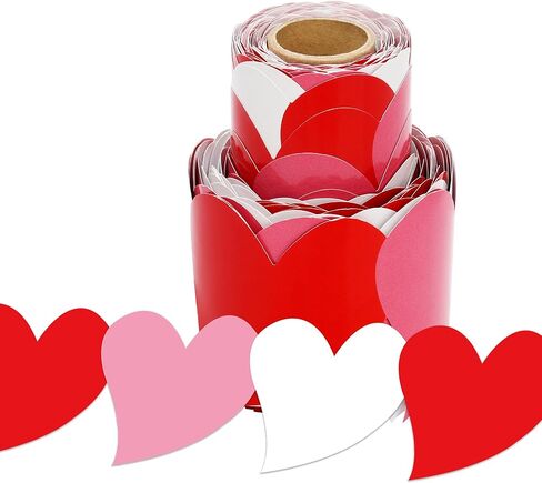 Lucleag 36Ft Valentine’s Day Bulletin Board Border Roll, Cute Valentine Heart Bulletin Border Trim for Valentines Day Anniversary Wedding Party Classroom Office Bulletins Board Decoration in Saudi Arabia