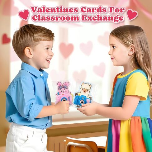 24 Pack Valentine's Day Cards for Kids with Mini Camera Viewers, Valentines Day Gifts for Kids, Kids Camera Toys for School Classroom Exchange Prizes Party Favor Supplies in Saudi Arabia