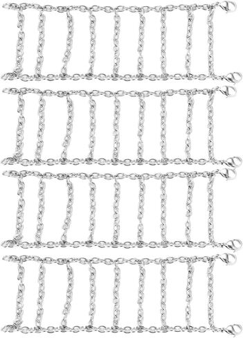 58mm 64mm Stainless Steel Snow Chains Anti Skid Traction Tracks Compatible with 1 18 Scale RC Crawler Car Compatible with Various Off Road Remote Control Vehicles(58mm) in Saudi Arabia