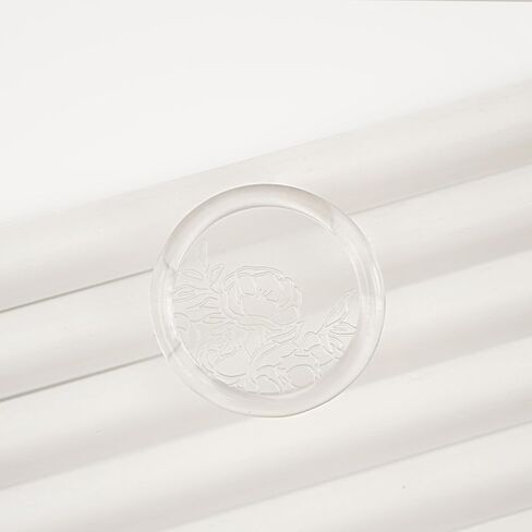 GLAX Mini 7mm أعواد مسدس الغراء الساخن الشفافة الكريستالية، لختم الشمع الزهري الإبداعي، دعوات الزفاف، الحرف اليدوية، غير للربط، 10 عبوات in Kuwait