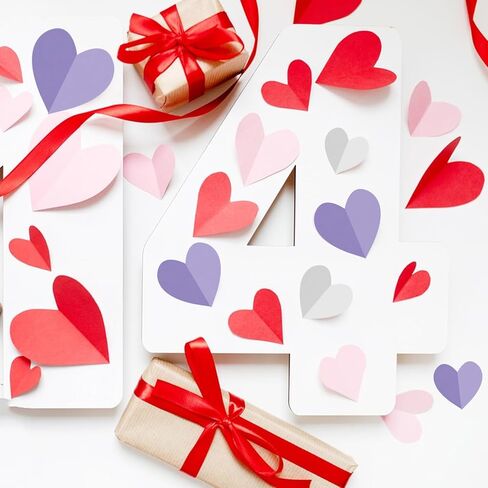 100 Sheets Valentine's Day Cardstock Pink Red White Thick Paper Valentine Card Stock Collection for Valentine Card Making Arts Crafts Invitations Greeting Gift Tags Scrapbook in Kuwait