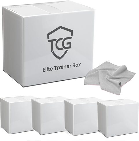 حافظة حماية ETB مكونة من 5 عبوات - حافظة عرض PET ETB مقاس 0.6 مم متوافقة مع صندوق تدريب Elite وتتضمن قطعة قماش من الألياف الدقيقة in Kuwait