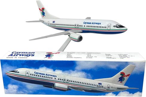 Flight Miniatures Cayman Airways 737-400 1:185 Scale - Plastic Snap-Fit Model Airplane - Collectible Replica of Cayman Airways Aircraft - Part# ABO-73740G-002 in Saudi Arabia