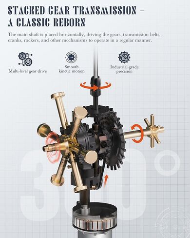 ROBOTIME 3D Puzzle Helicopter – Mechanical DIY Model Set with Light & Movement, PVC Model, Engineering Gift, STEM for Collectors & Amateurs, CGL01 in Saudi Arabia