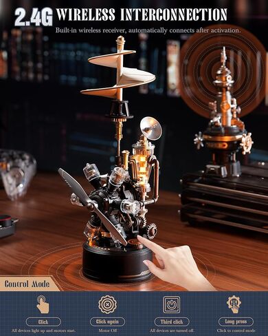 ROBOTIME 3D Puzzle Helicopter – Mechanical DIY Model Set with Light & Movement, PVC Model, Engineering Gift, STEM for Collectors & Amateurs, CGL01 in Saudi Arabia