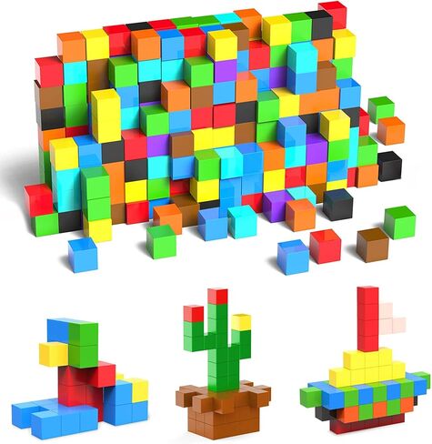 100PCS Magnetic Blocks,Magnetic Building Blocks for Toddlers Sensory & STEM Montessori Toys,Ideal Gifts for Boys Girls 3-8 Years Old in Saudi Arabia