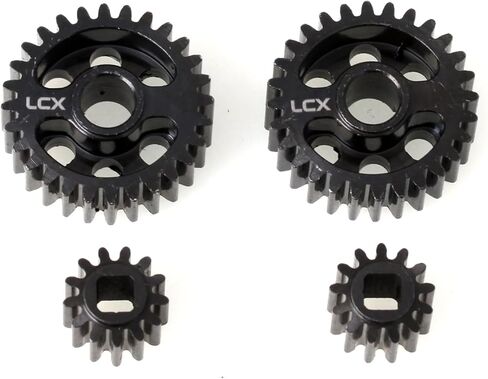 LCX Racing 1/8th RC Crawler Car Hard Steel Front Rear Axle Portal Drive Gear Set 32P 28T/13T for Axial AXP8 Gilamon 2.2，Upgrades Parts Accessories in Saudi Arabia