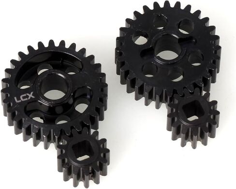LCX Racing 1/8th RC Crawler Car Hard Steel Front Rear Axle Portal Drive Gear Set 32P 28T/13T for Axial AXP8 Gilamon 2.2，Upgrades Parts Accessories in Saudi Arabia