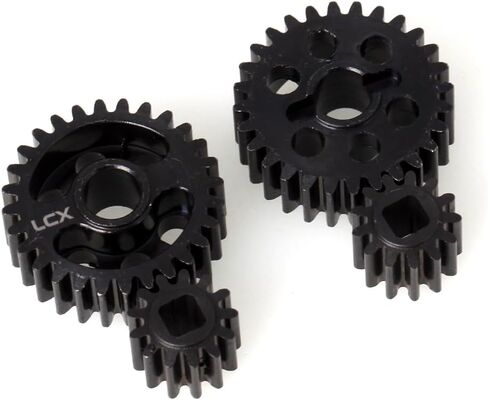 LCX Racing 1/8th RC Crawler Car Hard Steel Front Rear Axle Portal Drive Gear Set 32P 28T/13T for Axial AXP8 Gilamon 2.2，Upgrades Parts Accessories in Saudi Arabia