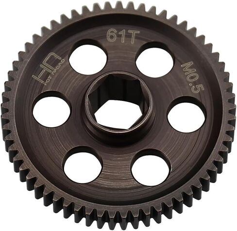 Hot Racing SGRM61M5 CNC Steel Main Gear 0.5 Module 61 Tooth fits Arrma GROM in Saudi Arabia
