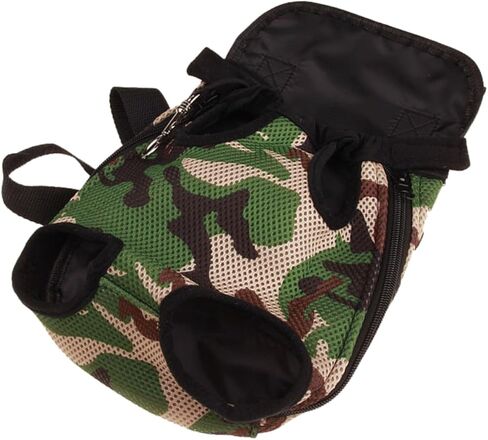 NUOBESTY Adjustable Breathable Pet Chest Bag with Elastic Neck Support and Safety Hook Army Camouflage Travel Shoulder Backpack for Dogs and Cats in Saudi Arabia
