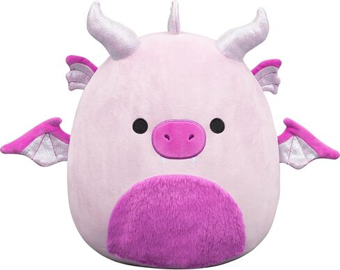 Squishmallow الأصلي 12 بوصة Adelheid The Pink Dragon Day 2026 Amazon حصريًا - Jazwares الرسمية القطيفة (متوسطة الحجم) in Saudi Arabia