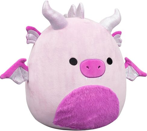 Squishmallow الأصلي 12 بوصة Adelheid The Pink Dragon Day 2026 Amazon حصريًا - Jazwares الرسمية القطيفة (متوسطة الحجم) in Saudi Arabia