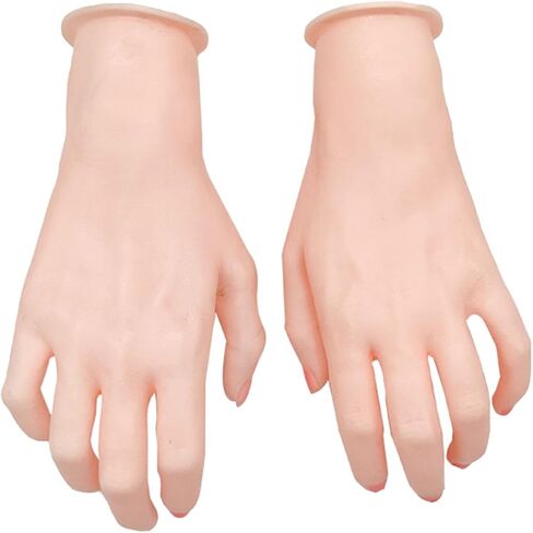 Silicone Mannequin Hand Jewelry Organizer Manicure Acrylic Nails Gloves Jewelry Hand Display Holder Display Stand Photo Props in Saudi Arabia