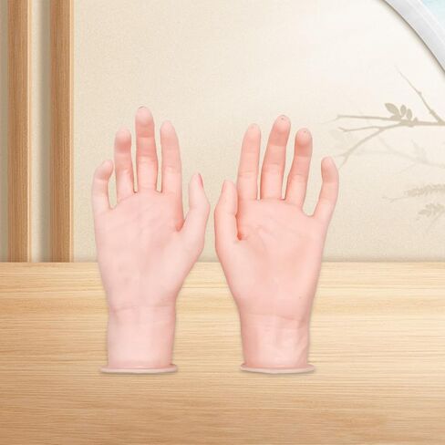 Silicone Mannequin Hand Jewelry Organizer Manicure Acrylic Nails Gloves Jewelry Hand Display Holder Display Stand Photo Props in Saudi Arabia