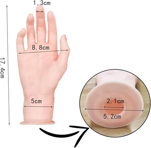Silicone Mannequin Hand Jewelry Organizer Manicure Acrylic Nails Gloves Jewelry Hand Display Holder Display Stand Photo Props in Saudi Arabia