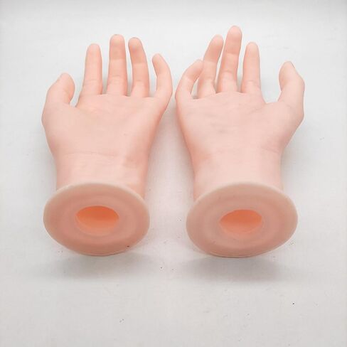 Silicone Mannequin Hand Jewelry Organizer Manicure Acrylic Nails Gloves Jewelry Hand Display Holder Display Stand Photo Props in Saudi Arabia