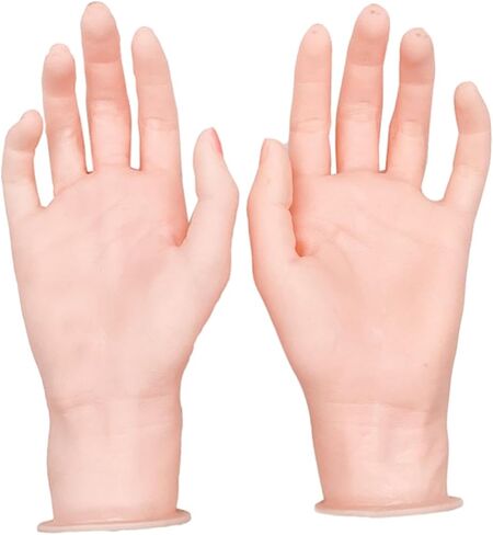Silicone Mannequin Hand Jewelry Organizer Manicure Acrylic Nails Gloves Jewelry Hand Display Holder Display Stand Photo Props in Saudi Arabia