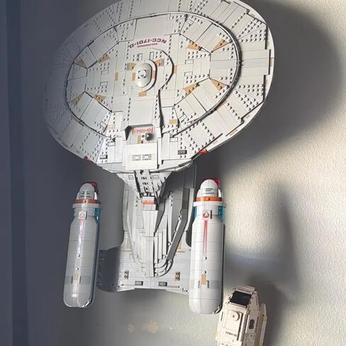 Wall Mount for Lego U.S.S. Enterprise NCC-1701-D 10356 Building Set Accessories for Lego U.S.S. Enterprise NCC-1701-D 10356 Black in Saudi Arabia