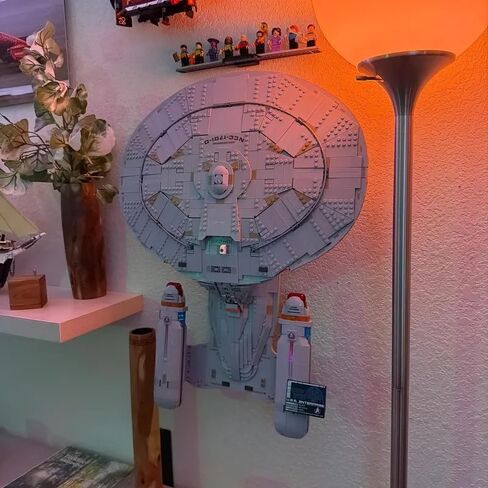 Wall Mount for Lego U.S.S. Enterprise NCC-1701-D 10356 Building Set Accessories for Lego U.S.S. Enterprise NCC-1701-D 10356 Black in Saudi Arabia