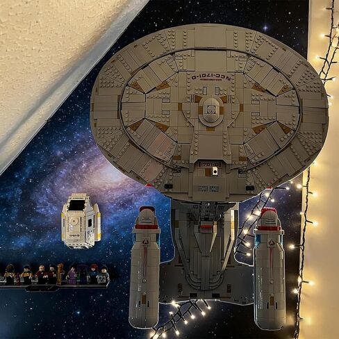 Wall Mount for Lego U.S.S. Enterprise NCC-1701-D 10356 Building Set Accessories for Lego U.S.S. Enterprise NCC-1701-D 10356 Black in Saudi Arabia