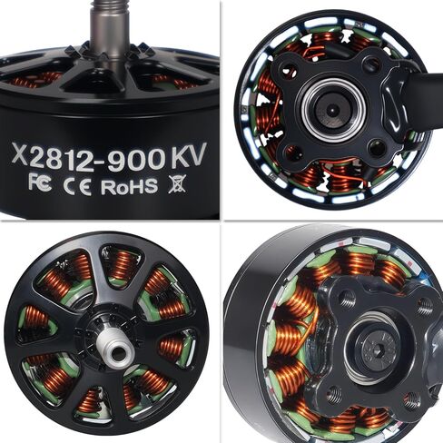DYS 4 قطع X2812 900KV محرك بدون فرش بدون طيار، محرك 6S FPV لإطار طائرة بدون طيار FPV مقاس 7.8 بوصة، محرك طاقة السباق، محرك طائرة بدون طيار FPV، محرك كوادكوبتر، محركات متعددة المحركات بدون طيار in Kuwait