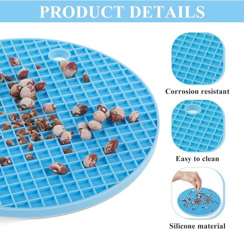 2Pcs Bird Foraging Mats, Bird Slow Feeder Mats, Interactive Foraging Mat for Parakeets, Cockatiels and Small Birds (Green/Light Blue) in Saudi Arabia