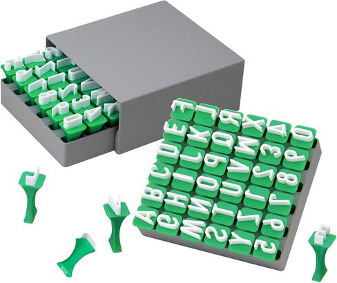 MingQiEven DIY Craft Alphabet and Number Stamps Set, 1/2" Uppercase Letters, Numbers - Polymer Clay, Pottery, Fondant Embosser, Cookie Press Tools for Personalized Creations in Saudi Arabia