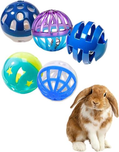 10-Pack Indoor Rabbit Toys for Bunnies and Rabbits, Leap for Joy (1.5'' - 2.2'') in Kuwait