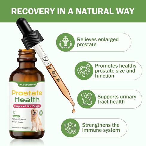 دعم صحة البروستاتا للكلاب، يخفف من تضخم البروستاتا، يدعم صحة المسالك البولية، التردد الطبيعي، يعزز صحة المناعة بشكل عام، مكمل عشبي طبيعي، 2 أونصة (59 مل) in Kuwait