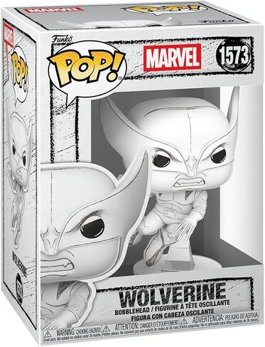 Funko Pop! Marvel: Marvel Sketched - Wolverine - X-Men - Collectable Vinyl Figure - Gift Idea - Official Merchandise - Toys for Kids & Adults - Comic Fans - Model Figure for Collectors and Display in Saudi Arabia