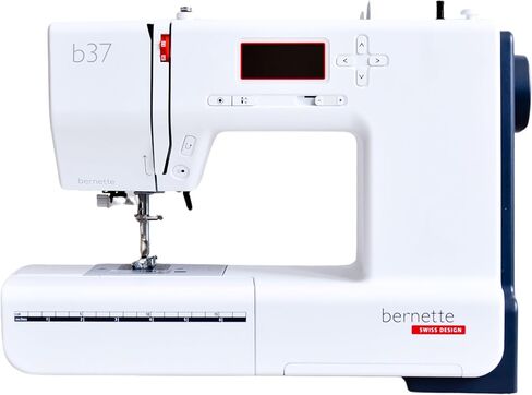 ماكينة خياطة بيرنيت B37 محوسبة مع شاشة LCD | الخياطة وخياطة اللحف المتقدمة | 50 غرزة، عروة بخطوة واحدة، ماكينة تطريز الإبرة تلقائيًا، ذراع حر، ضوء LED | غرز قابلة للتعديل in Kuwait