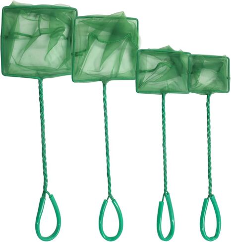 BokWin Multi-Size Small Fish Net, 4 Pack Bait Fish Net,for Aquarium, Fishes Tank, Pond (3inch 4inch 5inch 6inch) in Saudi Arabia