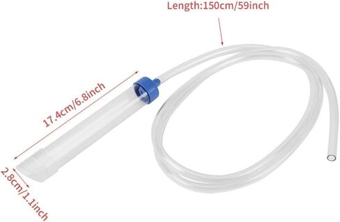 PVC Siphon Tube Aquarium Water Changer Tidyning Manual Gravel Cleaning Water Filter for 30L Small Fish Tank in Kuwait