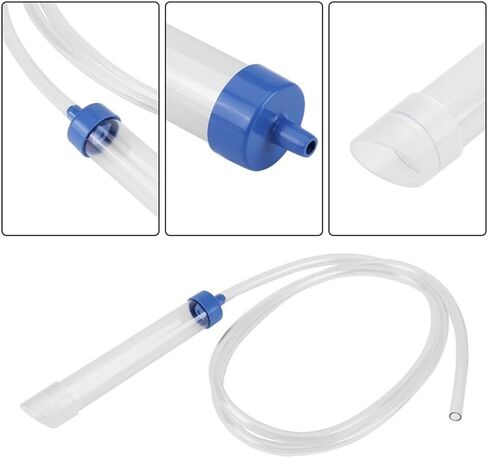 PVC Siphon Tube Aquarium Water Changer Tidyning Manual Gravel Cleaning Water Filter for 30L Small Fish Tank in Kuwait
