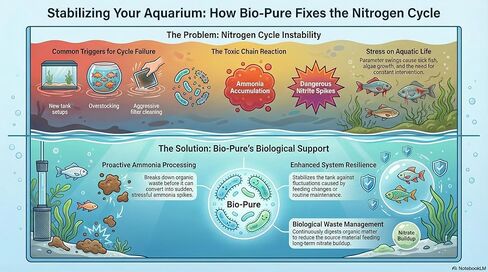 Bio-Pure Pond & Aquarium Beneficial Bacteria w/Deproteinized Whey (Microbe Nutrition) – 50/50 Dual-Action for Water Clarity + Bottom Waste – Natural Biological Cleaner for Ponds & Fish Tanks in Saudi Arabia