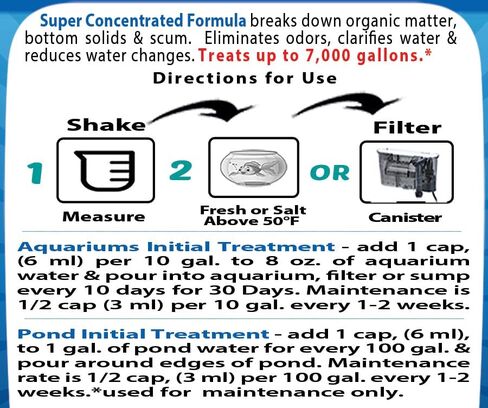 Bio-Pure Pond & Aquarium Beneficial Bacteria w/Deproteinized Whey (Microbe Nutrition) – 50/50 Dual-Action for Water Clarity + Bottom Waste – Natural Biological Cleaner for Ponds & Fish Tanks in Saudi Arabia
