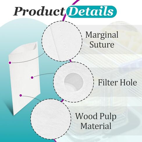 100 Pcs Fryer Filter Paper Envelope Style Compatible with Henny Penny 12102, Commercial Deep Fryer Oil Filtration with a Filter Hole for Restaurants, Food Dining Cars and Hotels in Kuwait