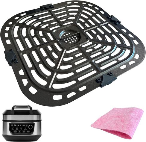 ALJ 6QT Air Fryer Grill Plate for Power XL Grill Air Fryer Combo 6QT 12-in-1 Indoor Slow Cooker, Upgraded Air Fryer Grill Pan Crisper Tray Plate Insert Grate Rack Grid Shelf for Power XL 6QT Air Fryer in Saudi Arabia