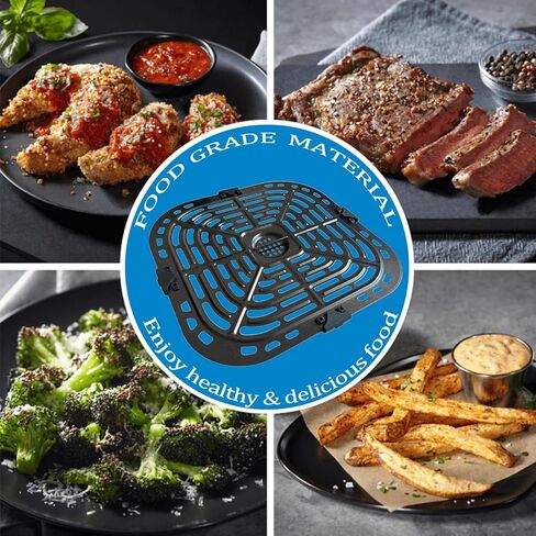 ALJ 6QT Air Fryer Grill Plate for Power XL Grill Air Fryer Combo 6QT 12-in-1 Indoor Slow Cooker, Upgraded Air Fryer Grill Pan Crisper Tray Plate Insert Grate Rack Grid Shelf for Power XL 6QT Air Fryer in Saudi Arabia