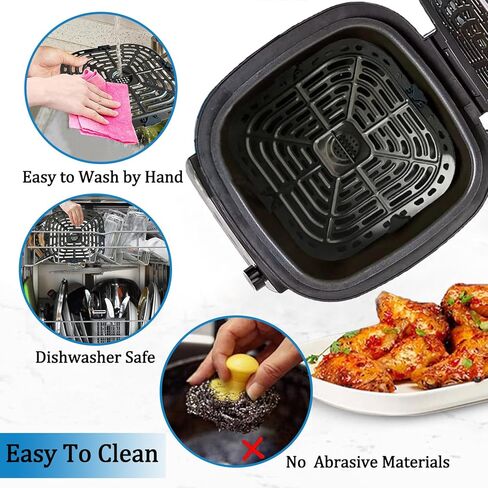 ALJ 6QT Air Fryer Grill Plate for Power XL Grill Air Fryer Combo 6QT 12-in-1 Indoor Slow Cooker, Upgraded Air Fryer Grill Pan Crisper Tray Plate Insert Grate Rack Grid Shelf for Power XL 6QT Air Fryer in Saudi Arabia