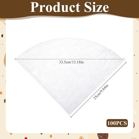 100 قطعة من فلتر زيت المقلاة، 10 بوصات من فلاتر زيت الطبخ غير المنسوجة، مخاريط فلتر شراب القيقب، فلاتر شمع العسل، مخاريط زيوت المقلاة العميقة للمنزل، المطاعم، شاحنات الطعام، المطبخ، المقهى in Kuwait