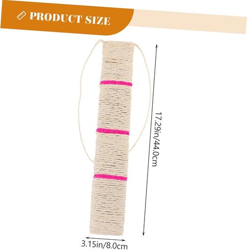 Sisal Cat Scratcher Hanging Pad Random Color for Corners Durable Scratch Mat for Cats Healthy Outlet for Natural Instincts Keeps Cats Entertained and Engaged in Saudi Arabia