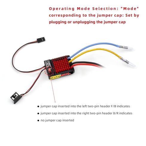 Brushed Power Combo 550 55T Motor 60/320A ESC BEC 6V/2A Splash-Proof for 1/10 RC Crawler Car Trx4 Trx6 Axial SCX10 II III Redcat Gen7 Gen8 V2 RC4WD D90,Slow Car in Saudi Arabia