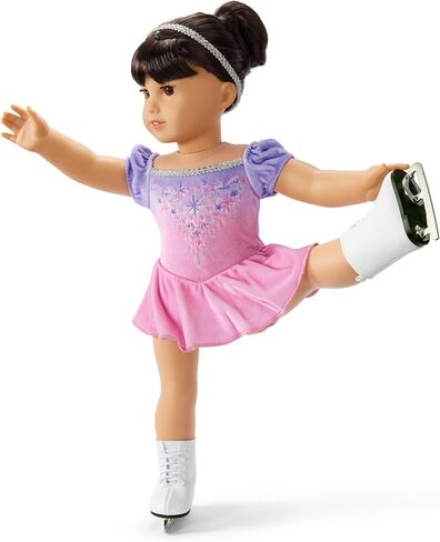 American Girl, Truly Me, Spin in Style Figure-Skating Outfit, Doll Clothes, for 18-inch Dolls, 4pcs, Ages 6+ in Saudi Arabia